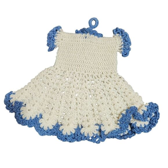 Vintage Doily Set of 5 Doilies Crochet Dress Bloomers Floral EUC - Picture 6 of 11